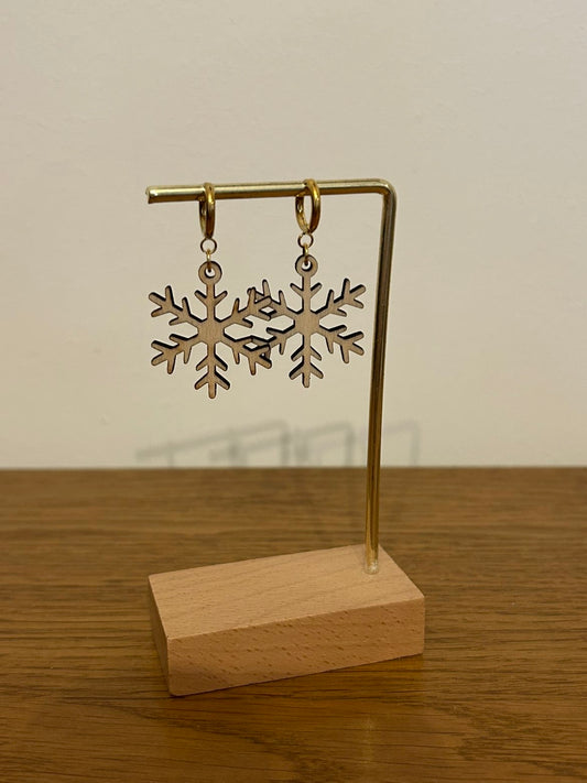 Boucles d’oreilles flocon