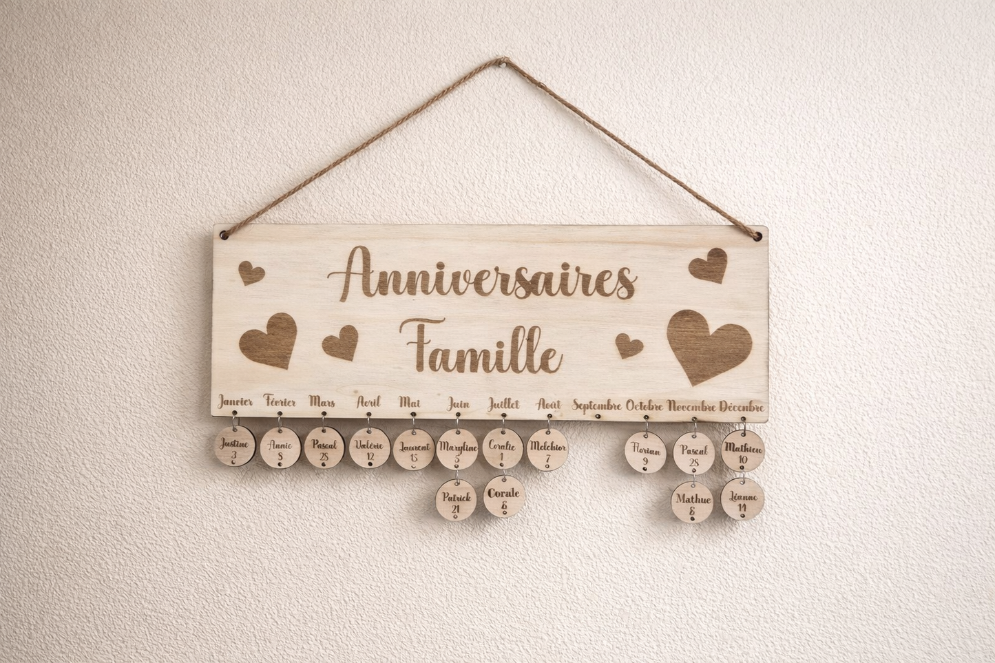 Calendrier Anniversaires