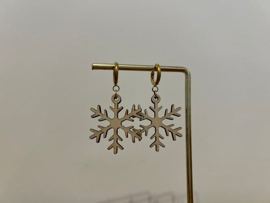 Boucles d’oreilles flocon