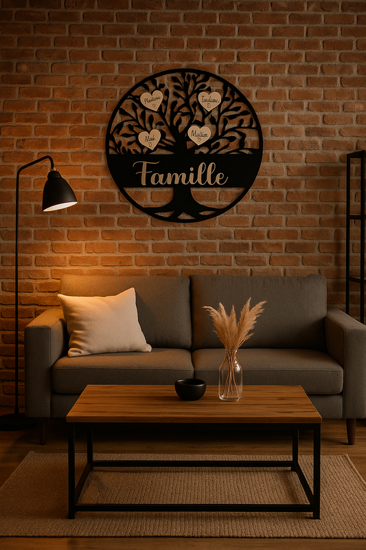 Arbre de Vie Mural Personnalisé en Métal