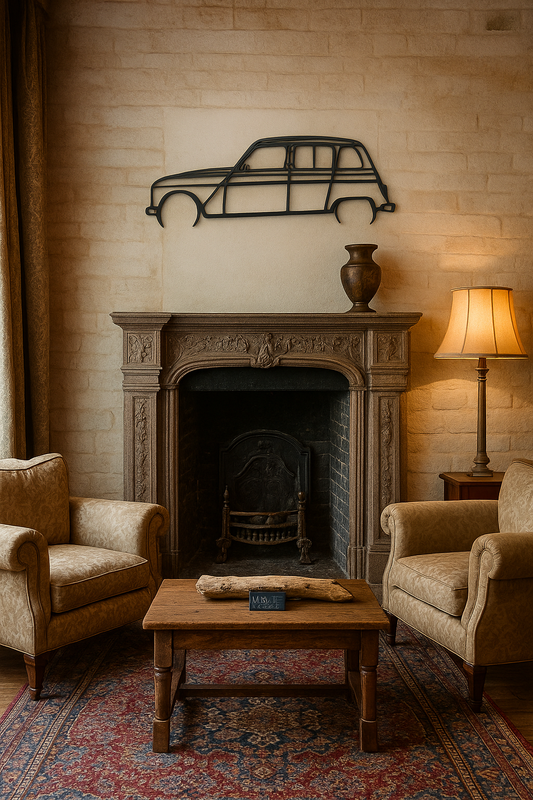 Décoration 4L en Bois – Silhouette Renault 4L 30 cm