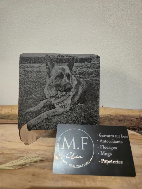 Ardoise gravée personnalisée